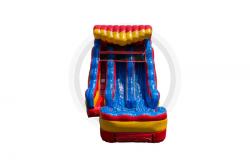 16ft Rainbow Double Lane Dry Slide