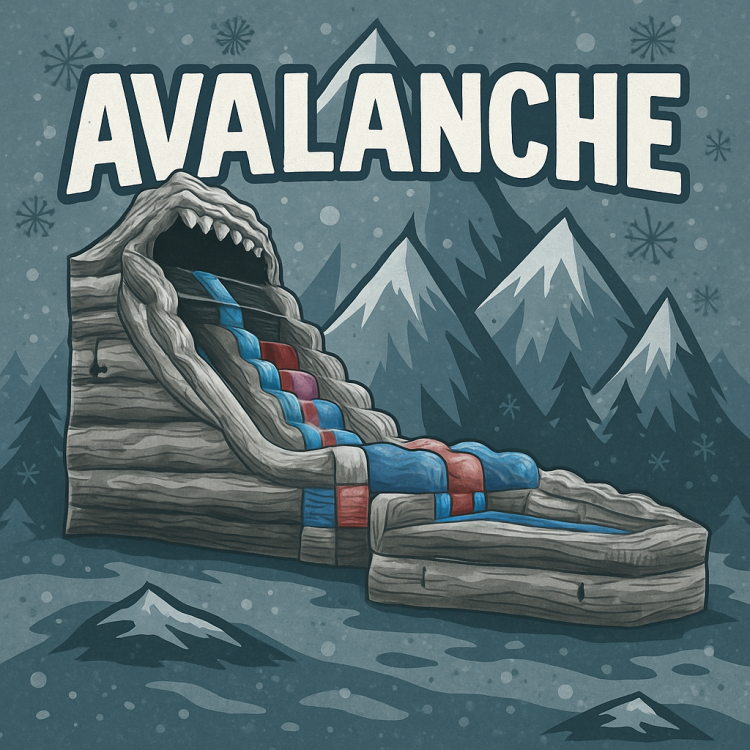 18ft Avalanche Double Lane Waterslide