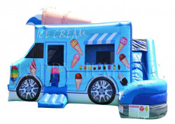 Ice Cream Truck Bounce and Waterslide