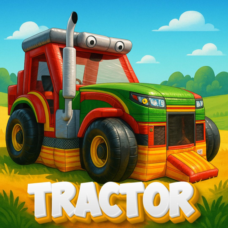 Tractor Bounce and Waterslide