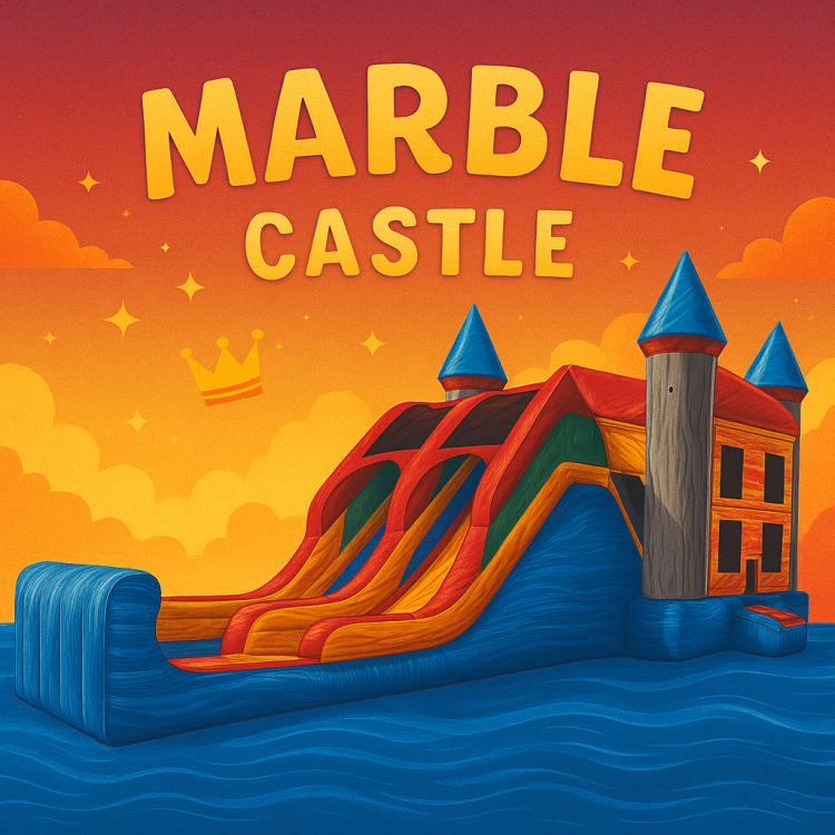 Marble Castle Double Lane Bounce and Slide