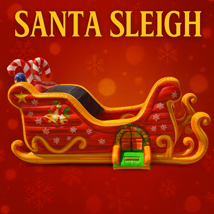 Santa Sleigh Bounce and Slide
