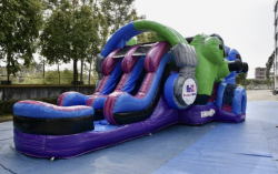 Game Zone Double Lane Bounce and Slide
