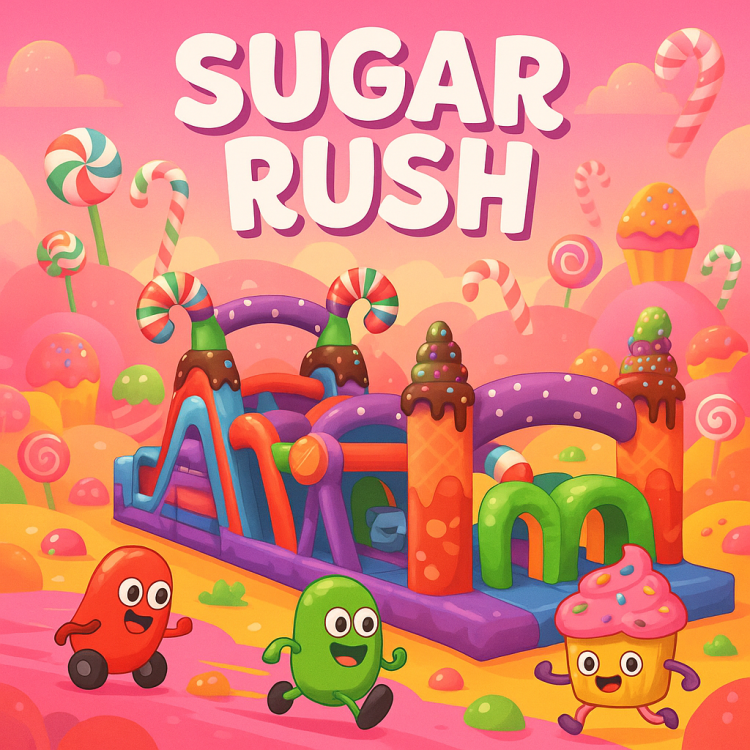 47' Sugar Rush Obstacle Dry Slide