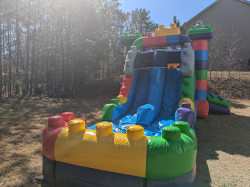 Block Party Double Lane Bounce And Waterslide