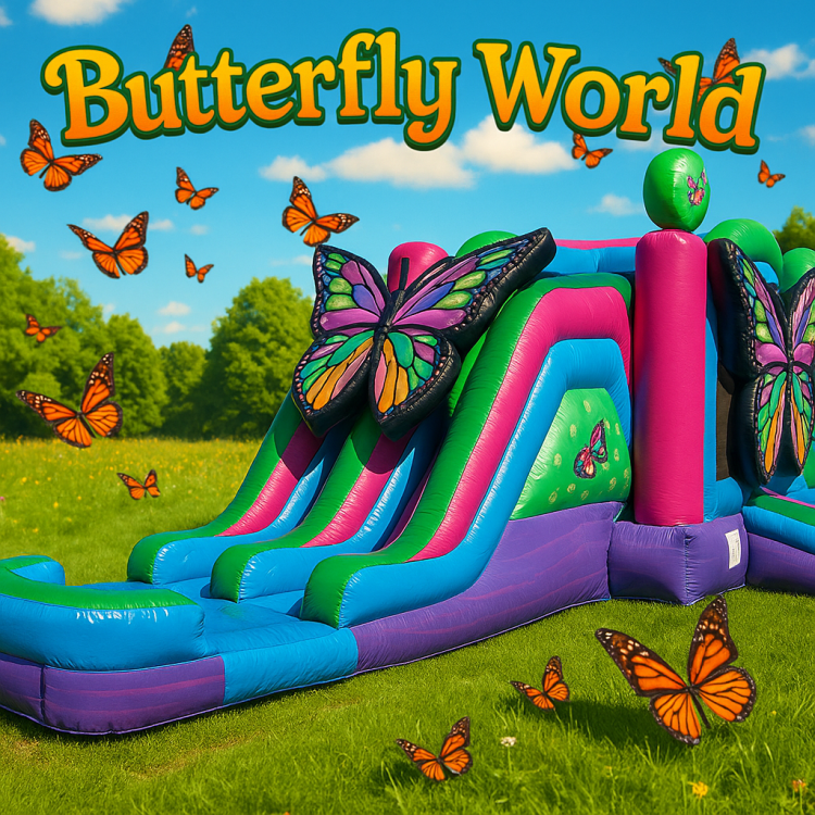 Butterfly World Double Lane Bounce and Slide