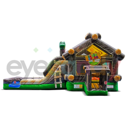 Log Cabin Double Lane Bounce and Slide