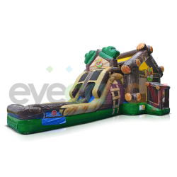 Log Cabin Double Lane Bounce and Slide