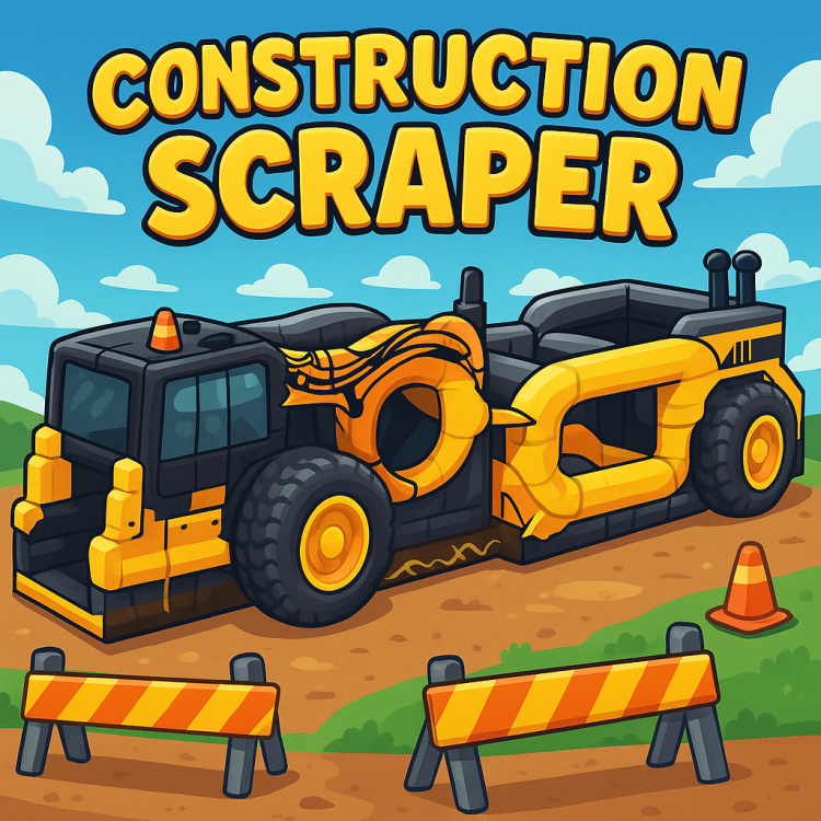 Construction Scraper Obstacle Course