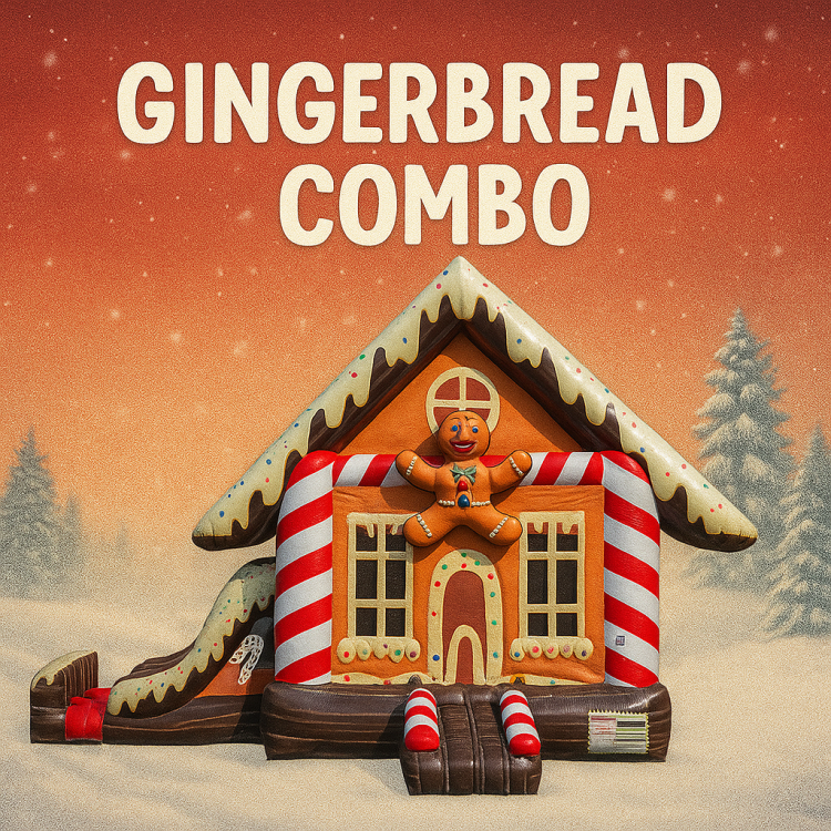 Gingerbread Double Lane Bounce and Slide