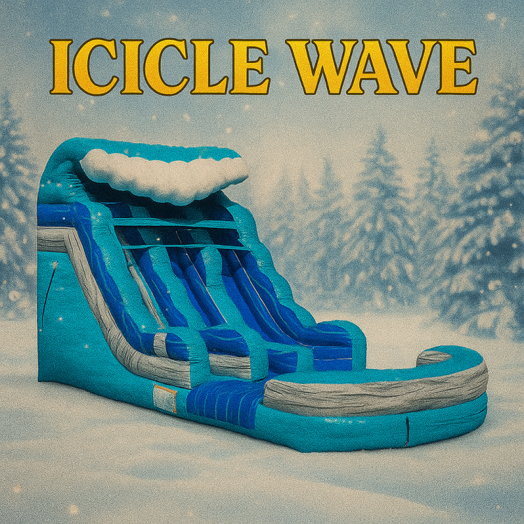 16ft Icicle Wave Double Lane Dry Slide