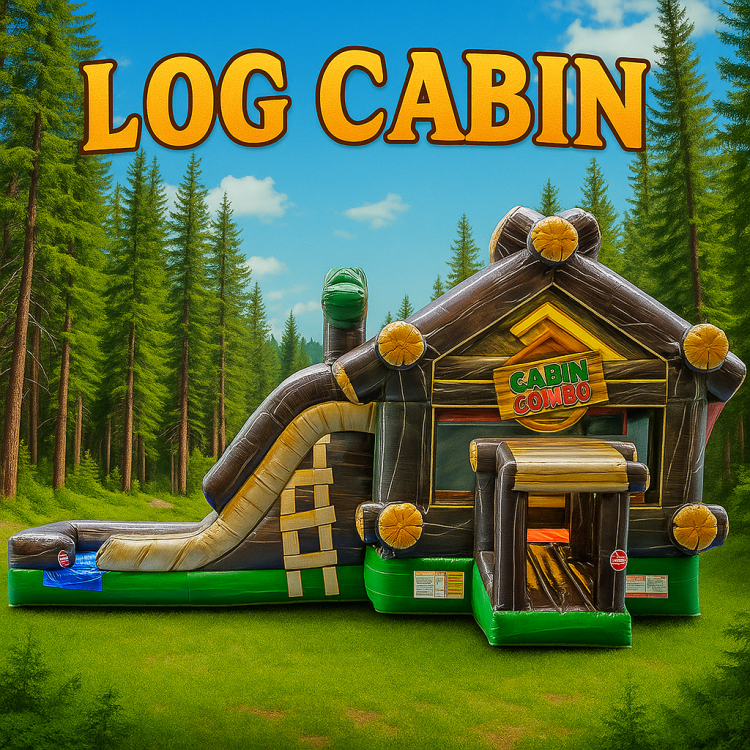Log Cabin Double Lane Bounce and Slide