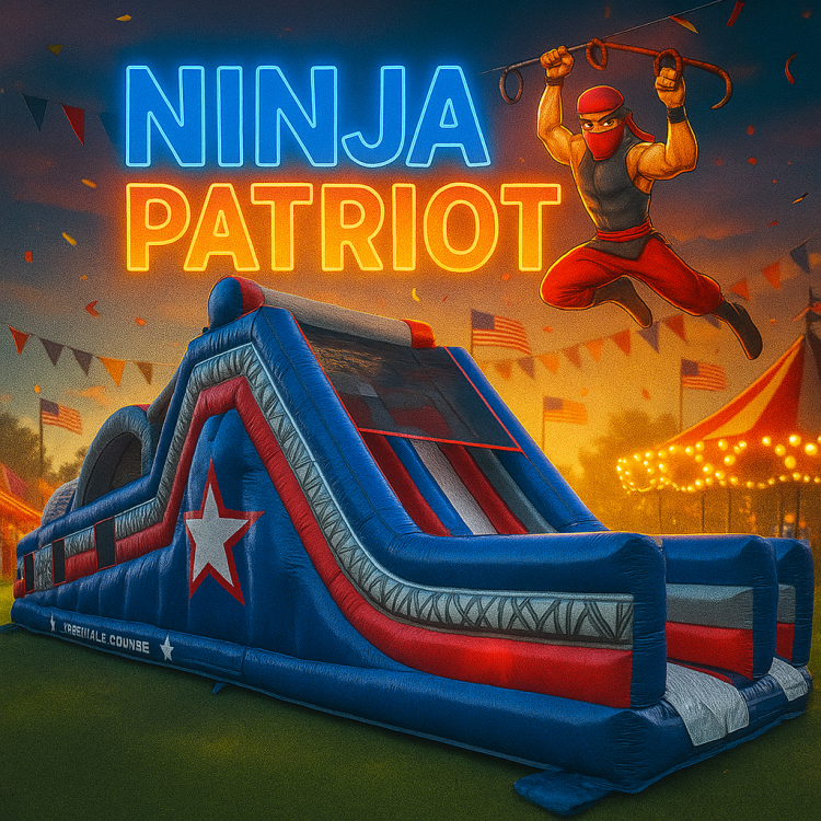 45 Ft Ninja Patriot Dry Obstacle Course