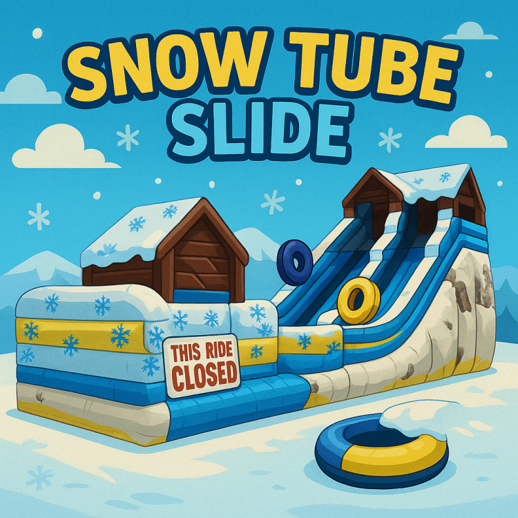 22ft Dual Lane Snow Tube Slide