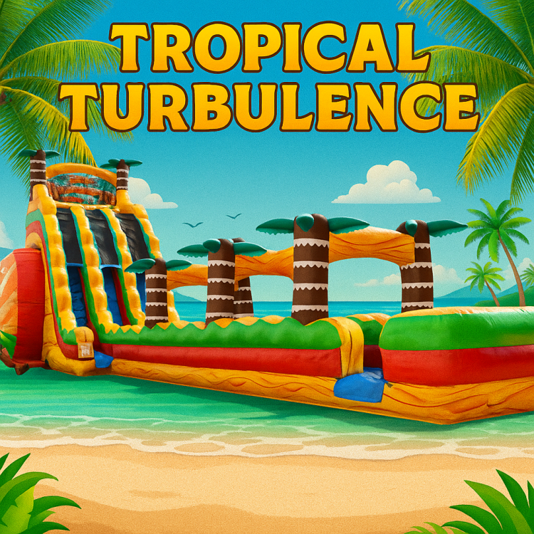 30ft Tropical Turbulence Double Lane Waterslide