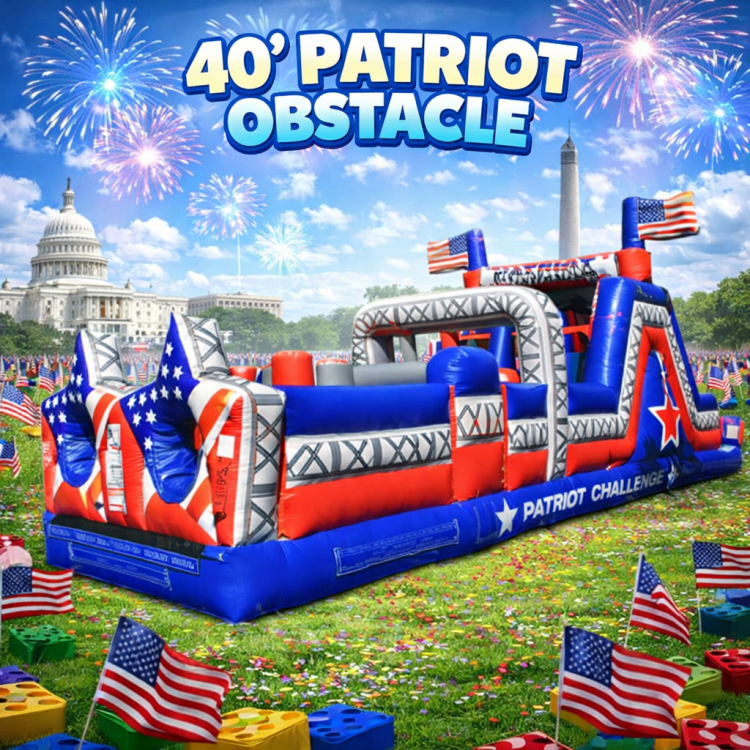 40' Patriot Obstacle Water Slide 40' Patriot Obstacle Water Slide