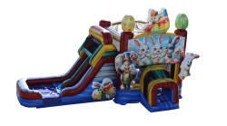 Easter Castle Double Lane Bounce and Slide