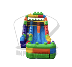 16ft Block Party Double Lane Water Slide