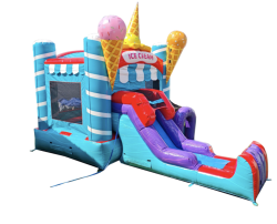 Ice Cream Cone Bounce and Water Slide