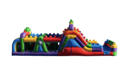 40' Block Party Obstacle Water Slide