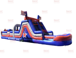 40' Patriot Obstacle Water Slide 40' Patriot Obstacle Water Slide