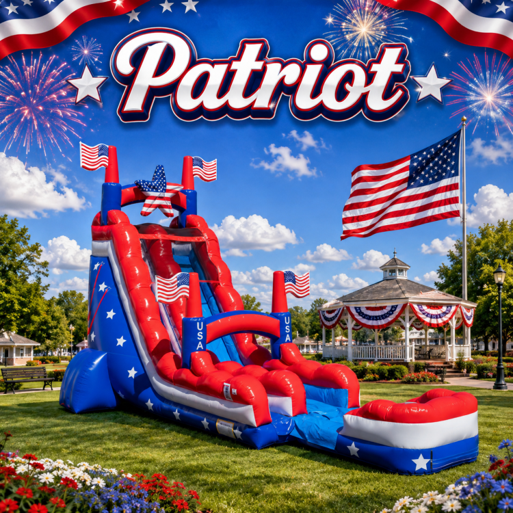 22ft Patriot Single Lane Waterslide 22ft Patriot Single Lane Waterslide