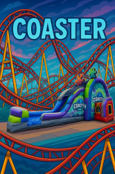 Coaster Double Lane Bounce and Slide Coaster Double Lane Bounce and Slide
