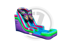 15' Butterfly Single Lane Water Slide