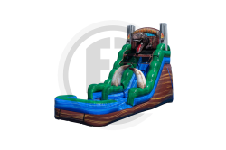 15' Jurassic Single Lane Water Slide