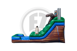 15' Jurassic Single Lane Water Slide