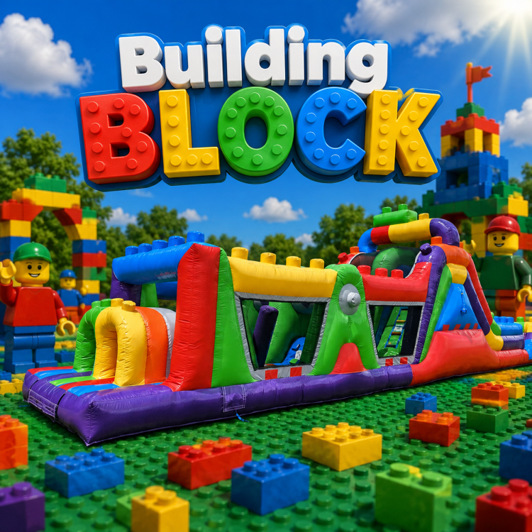 47' Building Block Obstacle Dry Slide 47' Building Block Obstacle Dry Slide