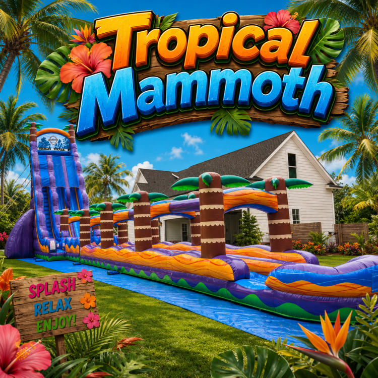 40' Tropical Mammoth Waterslide 40' Tropical Mammoth Waterslide