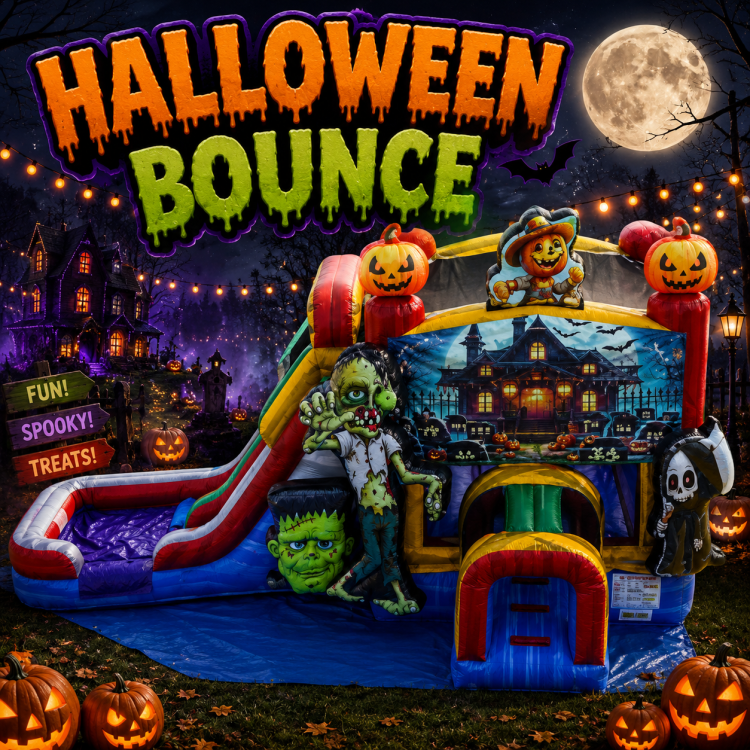 Halloween Double Lane Bounce and Slide Halloween Double Lane Bounce and Slide