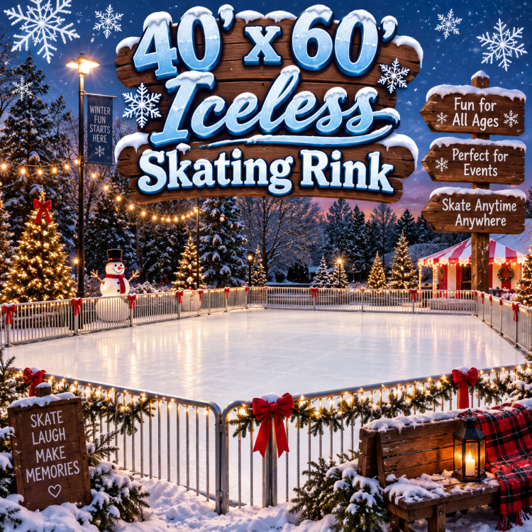 40'x 60' Iceless Skating Rink 40'x 60' Iceless Skating Rink