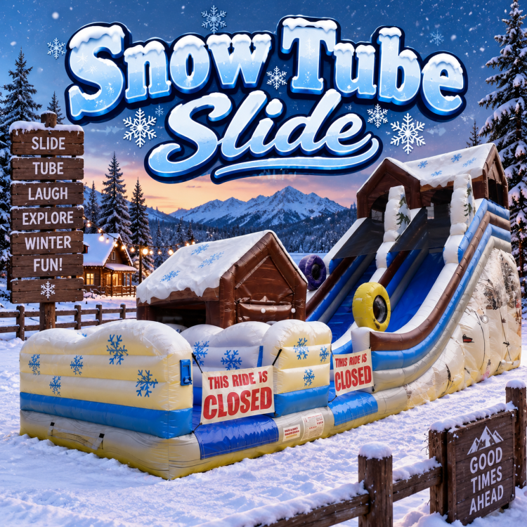 22ft Dual Lane Snow Tube Slide 22ft Dual Lane Snow Tube Slide